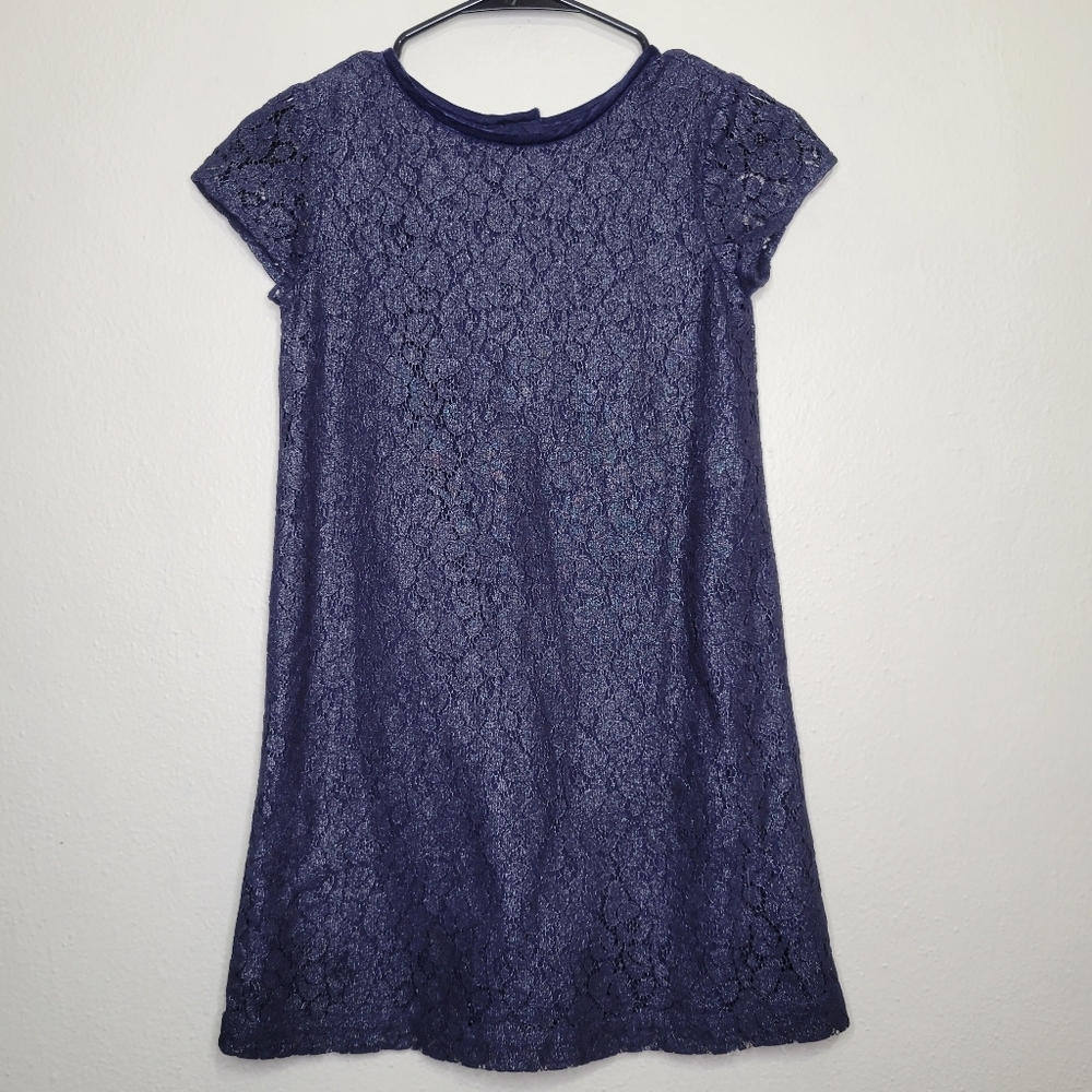 Gap Kids Navy Blue Lace Dress, Size M